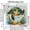 Sea Turtle Cross Stitch Kits for Adults Beginner,Counted Cross Stitch Kits Printed Stitching Cute Patterns Dimensions Needlepoint Art Crafts Embroidery Kits for Adults Beginners (13.7x13.7 inch)